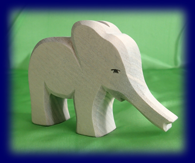オストハイマー 小象 鼻をのばしている Elephant small trunk out ostheimer 木製 人形 雑貨