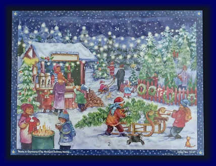 アドベント カレンダー 雪のマーケット No.70147 雑貨 クリスマス