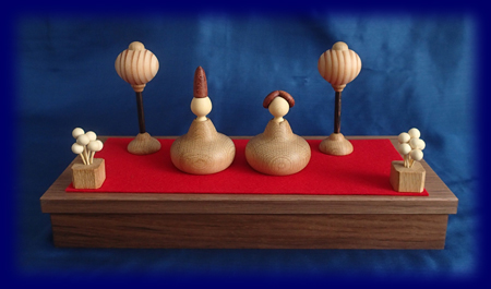 ひな 1段 三浦木地工房 クラフト お雛様 雛人形